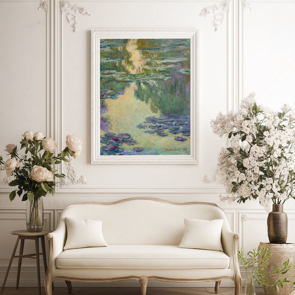 Claude Monet Water Lilies Art Print – Impressionist Poster Wall Decor