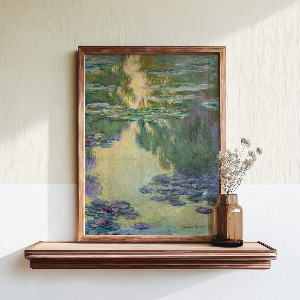 Claude Monet Water Lilies Art Print – Impressionist Poster Wall Decor