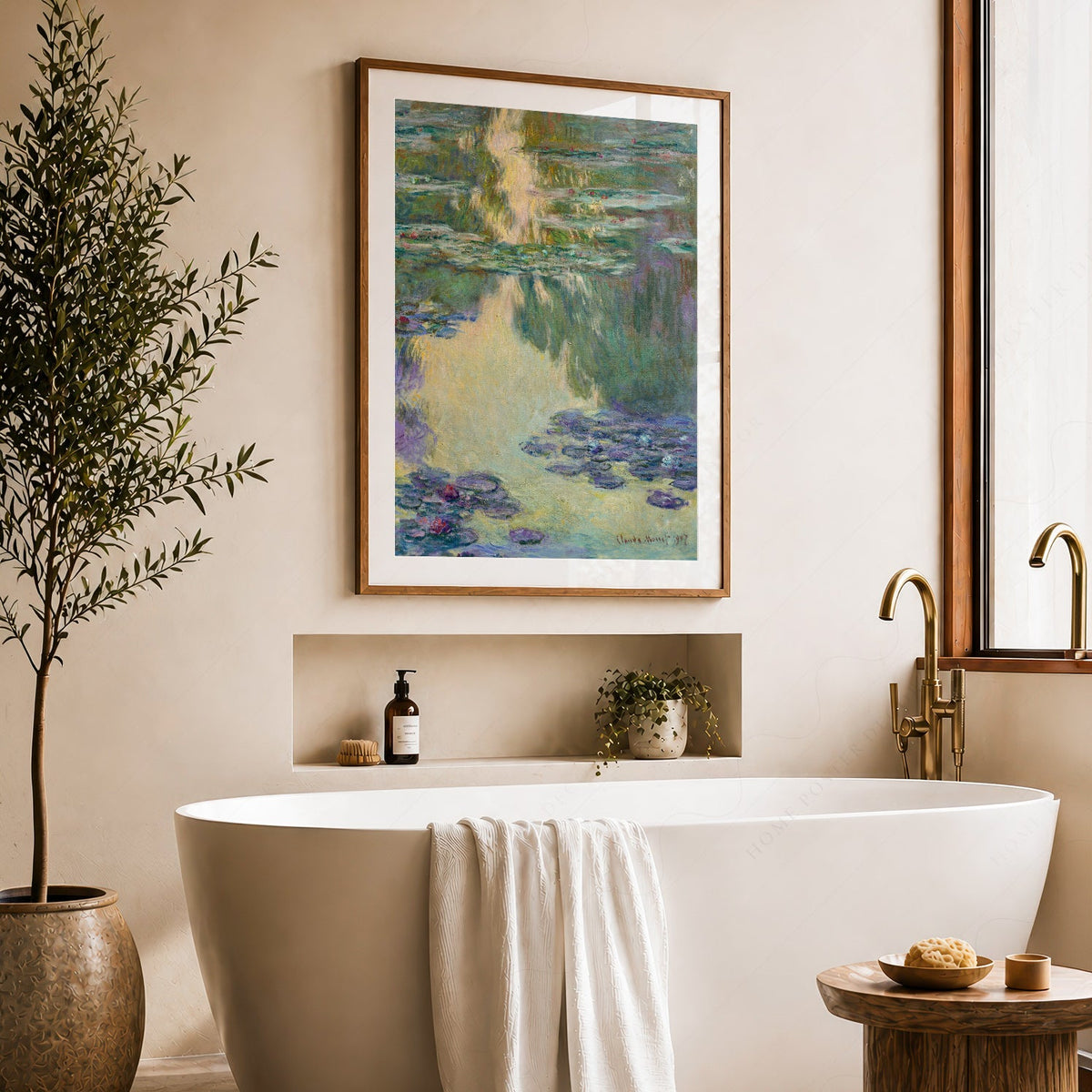 Claude Monet Water Lilies Art Print – Impressionist Poster Wall Decor