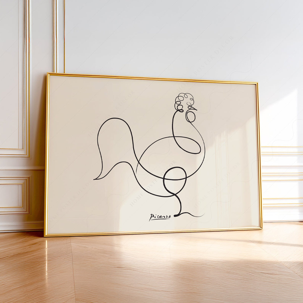 Pablo Picasso Le Coq The Rooster Line Art Print – Minimalist Wall Art