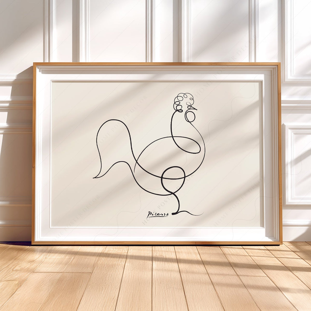 Pablo Picasso Le Coq The Rooster Line Art Print – Minimalist Wall Art