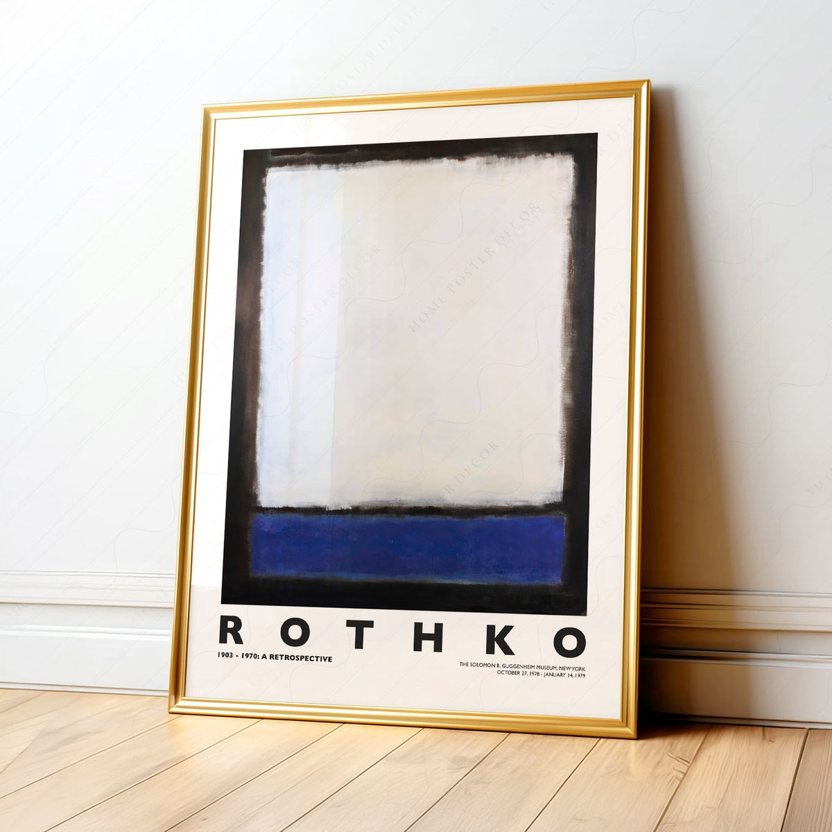 Mark Rothko Sans titre, bleu et blanc - Reproduction d'art expressionniste abstrait