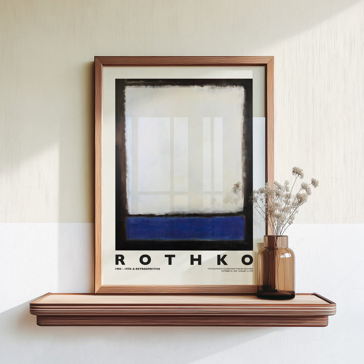 Mark Rothko Sans titre, bleu et blanc - Reproduction d'art expressionniste abstrait