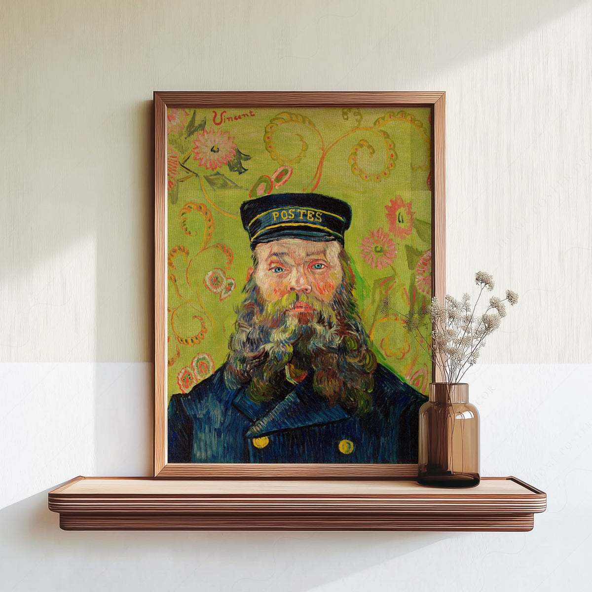 Vincent Van Gogh The Postman Joseph Roulin Art Print – Famous Painting Wall Art