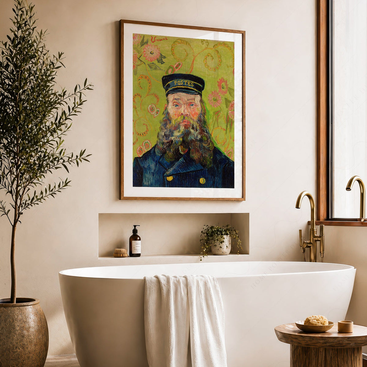 Vincent Van Gogh The Postman Joseph Roulin Art Print – Famous Painting Wall Art