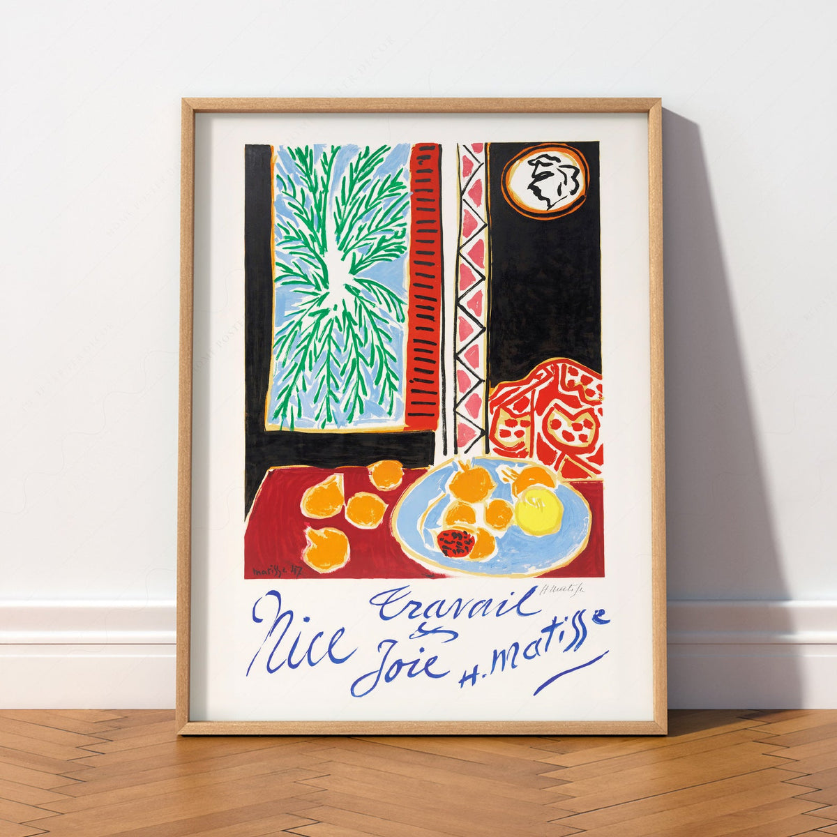 Henri Matisse Nice Travail et Joie Art Print – Modern Wall Decor Poster