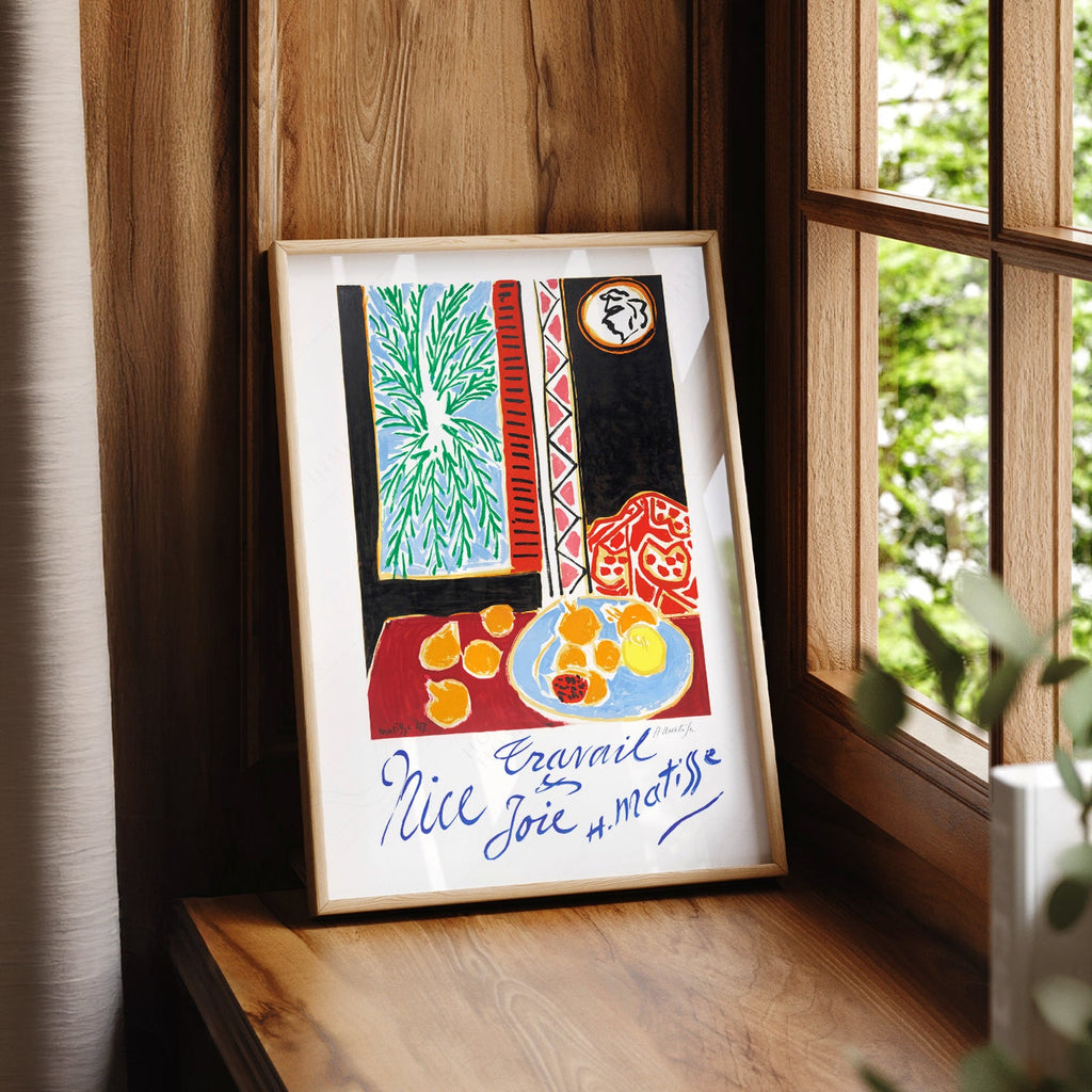Henri Matisse Nice Travail et Joie Art Print – Modern Wall Decor Poster