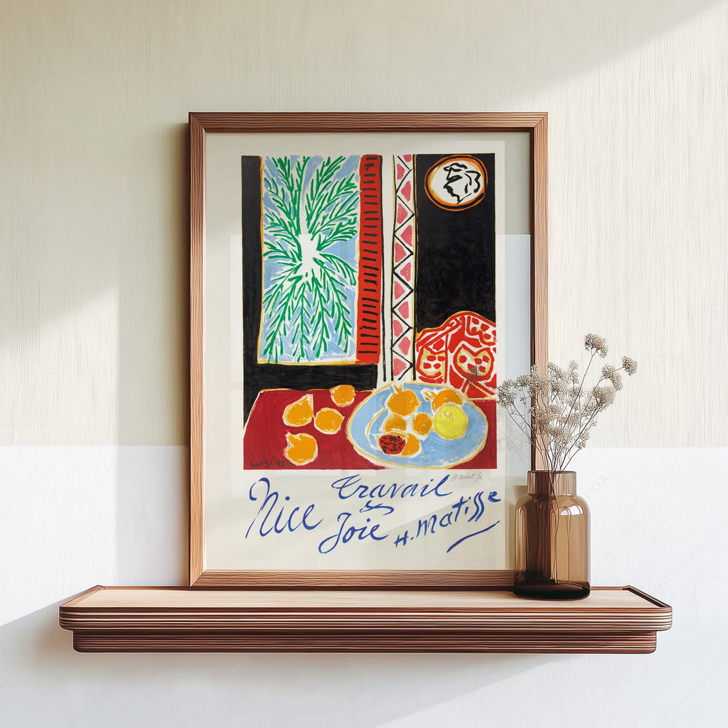 Henri Matisse Nice Travail et Joie Art Print – Modern Wall Decor Poster