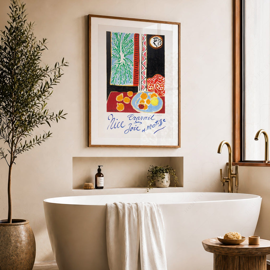 Henri Matisse Nice Travail et Joie Art Print – Modern Wall Decor Poster