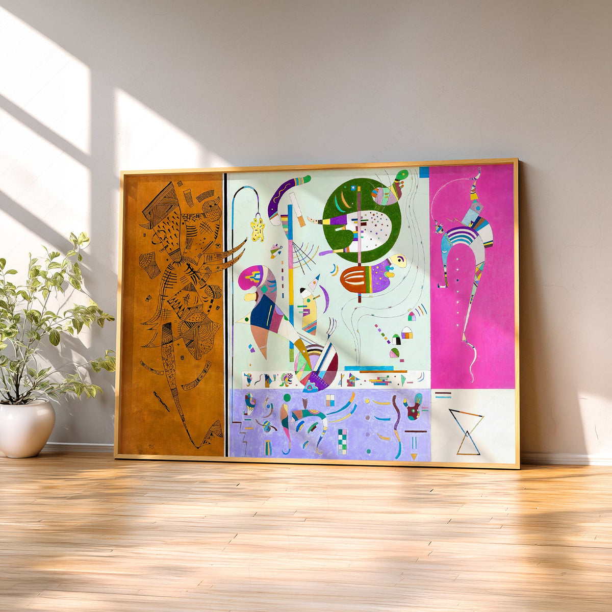 Wassily Kandinsky Parties Diverses Art Print – Abstract Modern Wall Decor