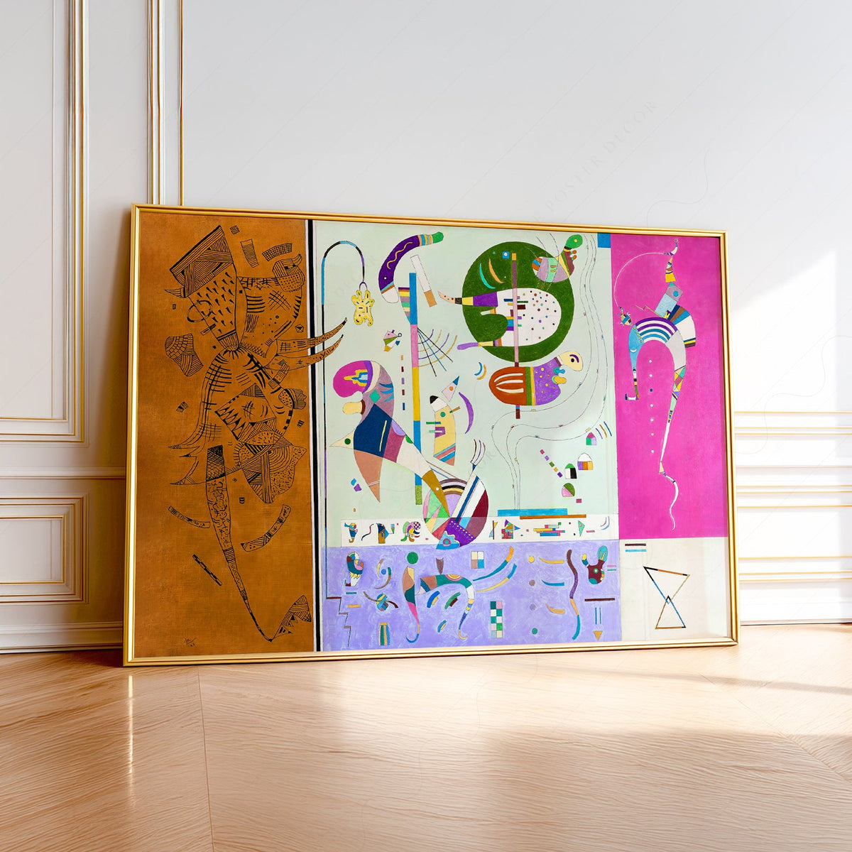 Wassily Kandinsky Parties Diverses Art Print – Abstract Modern Wall Decor
