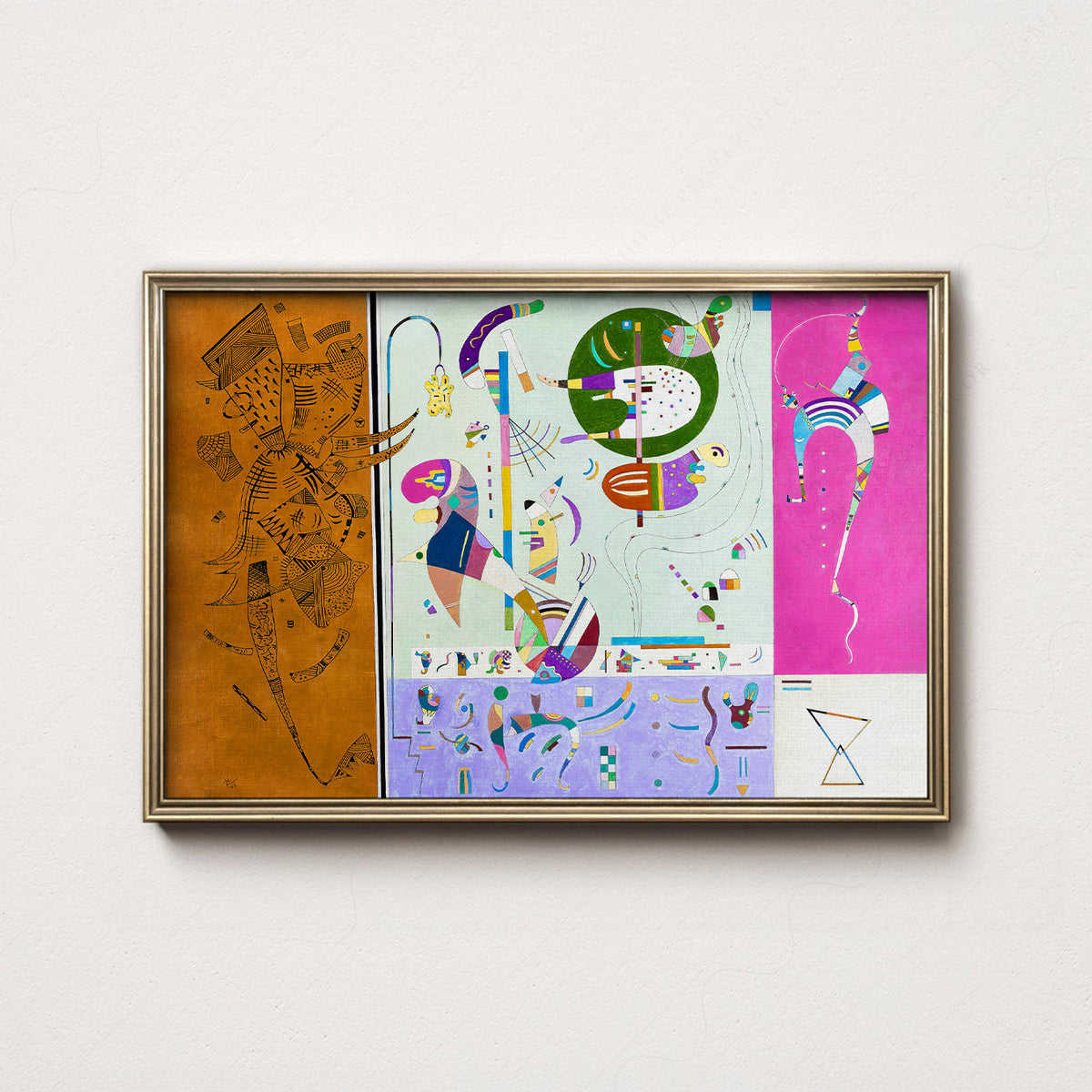 Wassily Kandinsky Parties Diverses Art Print – Abstract Modern Wall Decor