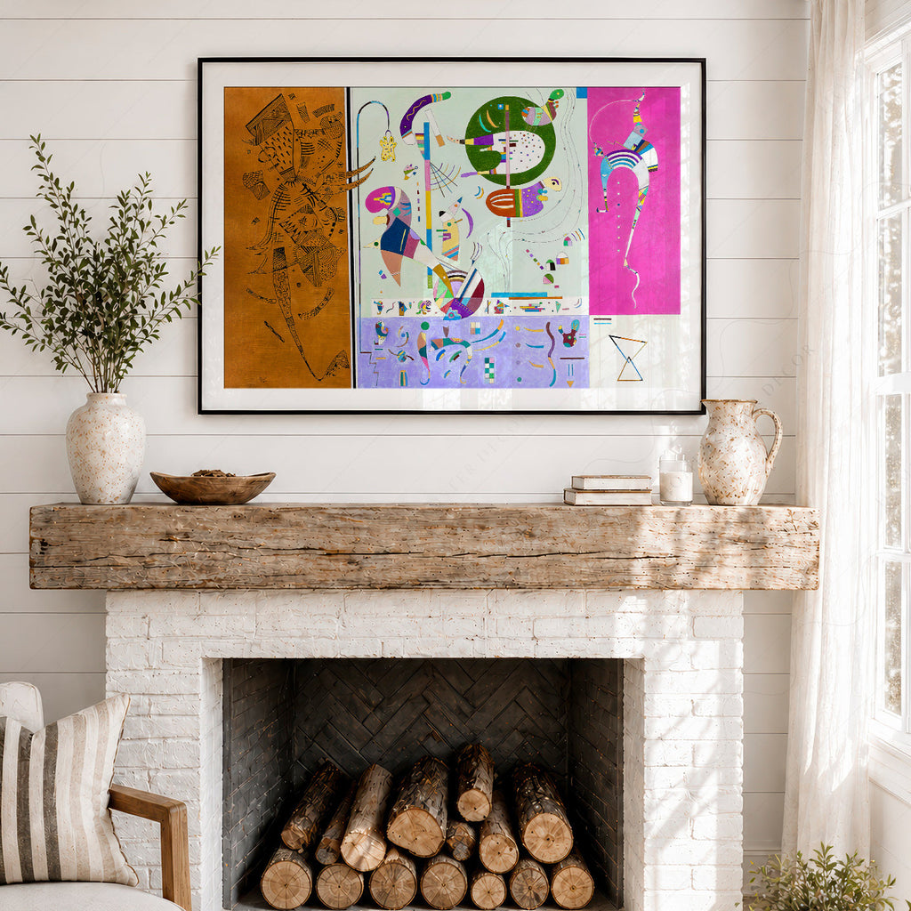 Wassily Kandinsky Parties Diverses Art Print – Abstract Modern Wall Decor