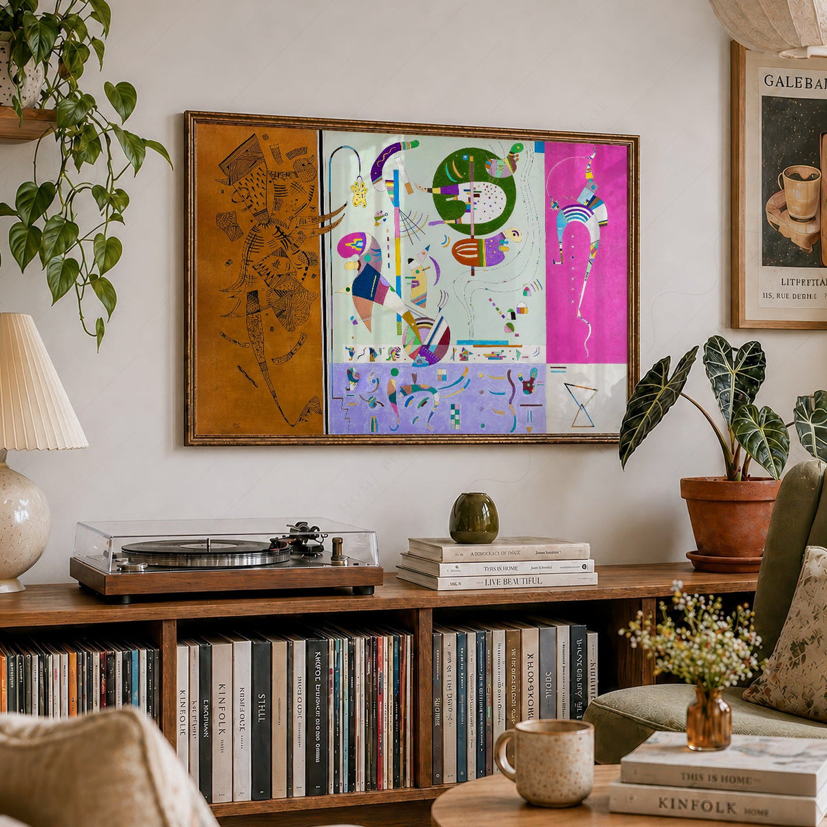 Wassily Kandinsky Parties Diverses Art Print – Abstract Modern Wall Decor