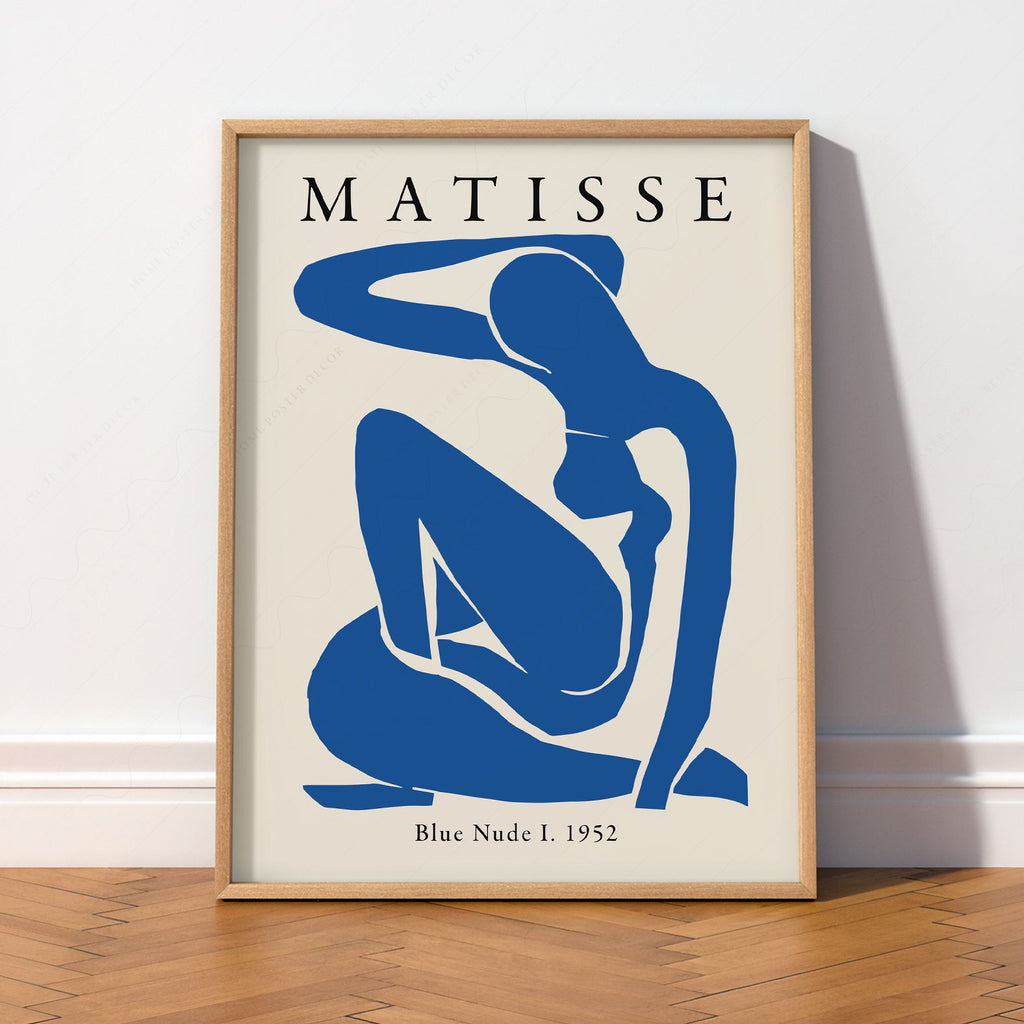 Reproduction d'art Henri Matisse Nu bleu I – Affiche d'art murale moderne