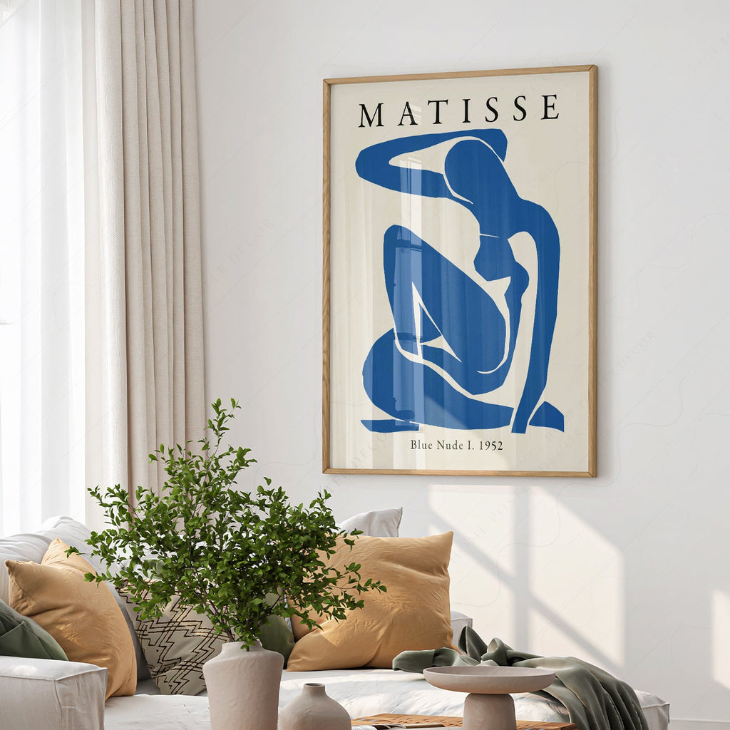 Reproduction d'art Henri Matisse Nu bleu I – Affiche d'art murale moderne