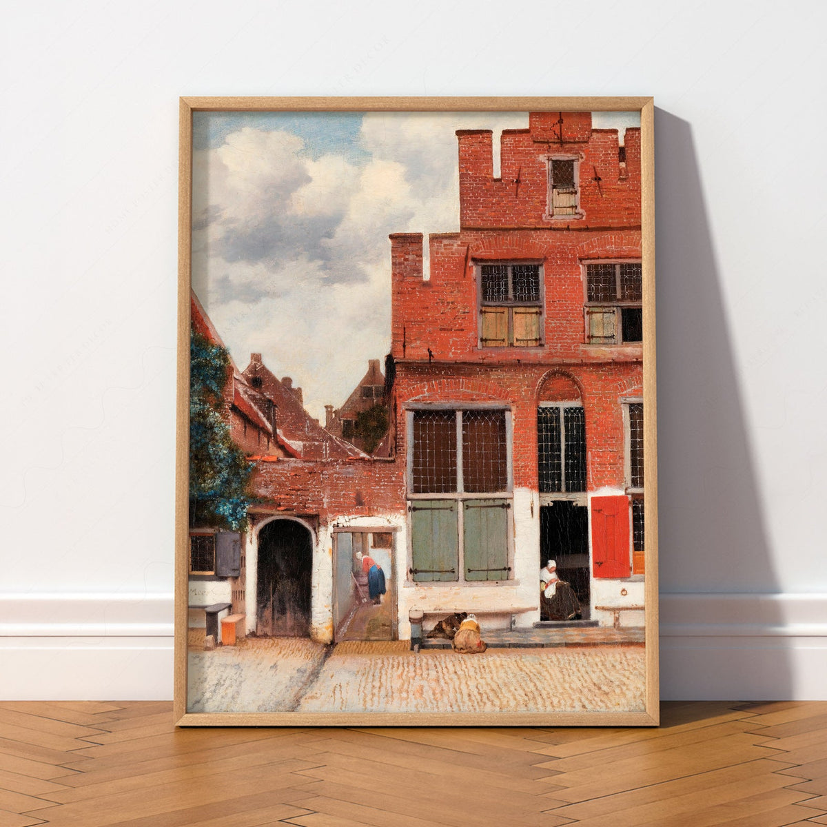 Johannes Vermeer The Little Street Art Print – Dutch Golden Age Wall Art