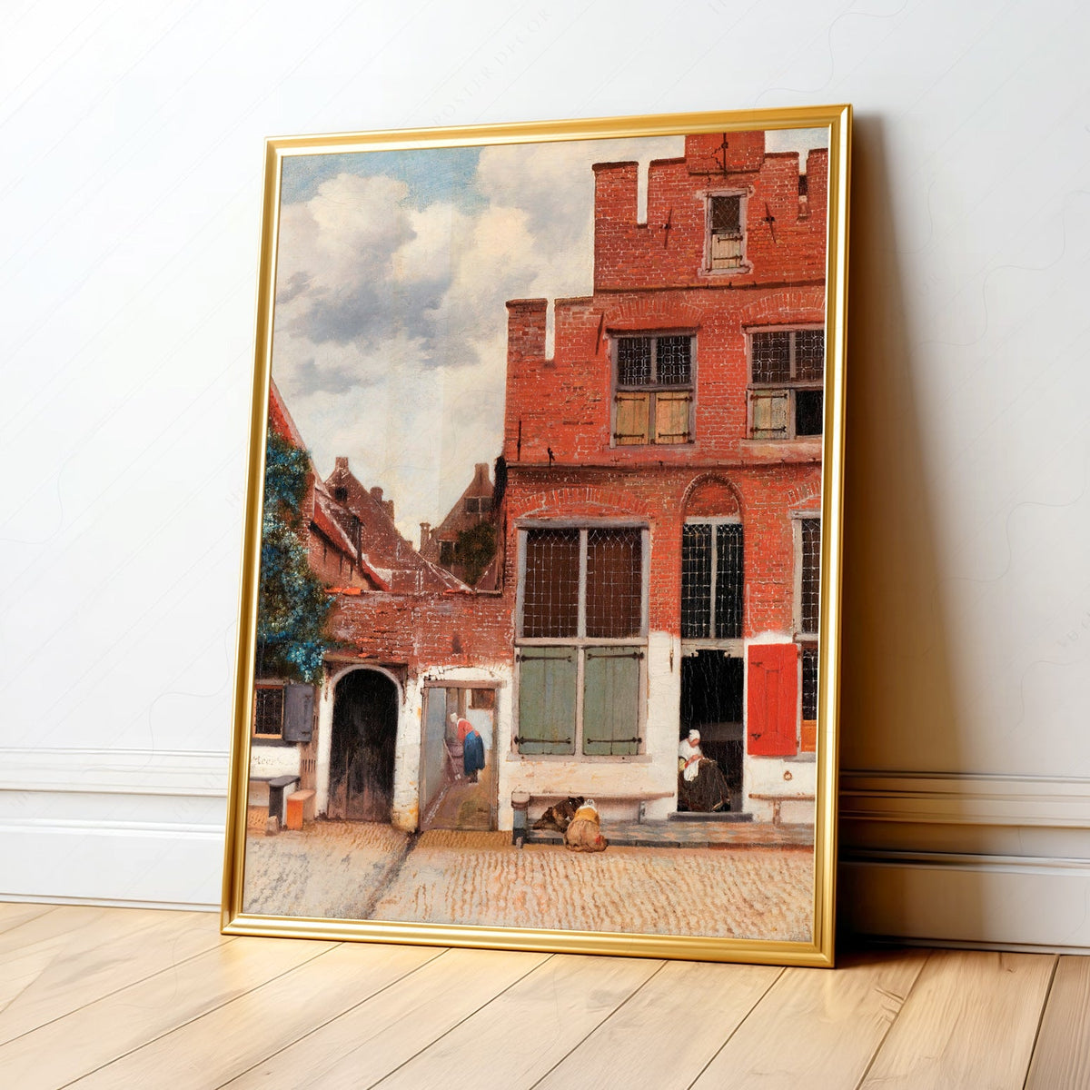 Johannes Vermeer The Little Street Art Print – Dutch Golden Age Wall Art