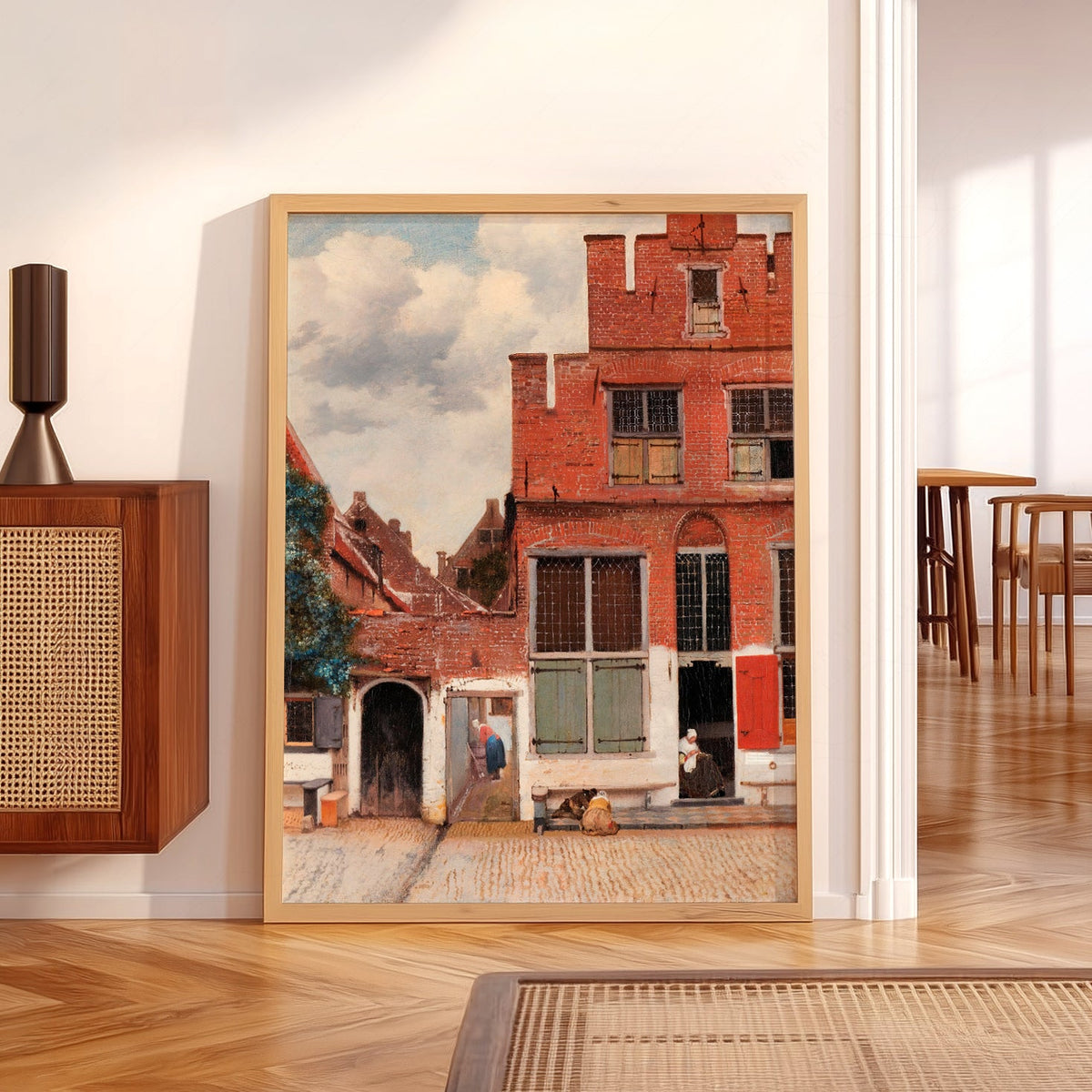 Johannes Vermeer The Little Street Art Print – Dutch Golden Age Wall Art