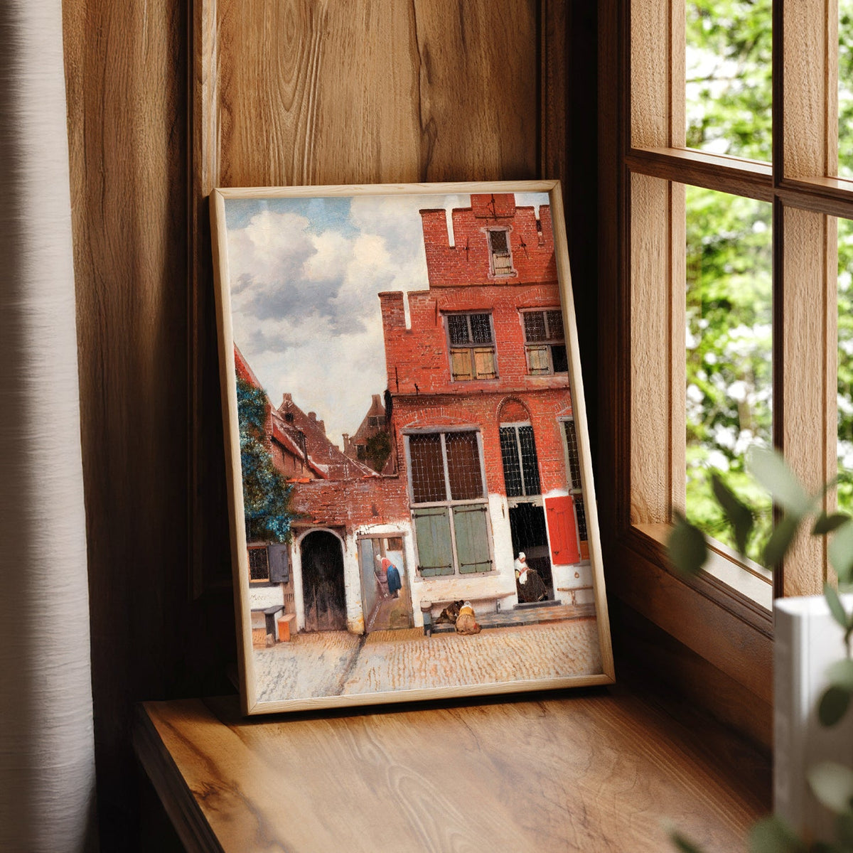 Johannes Vermeer The Little Street Art Print – Dutch Golden Age Wall Art
