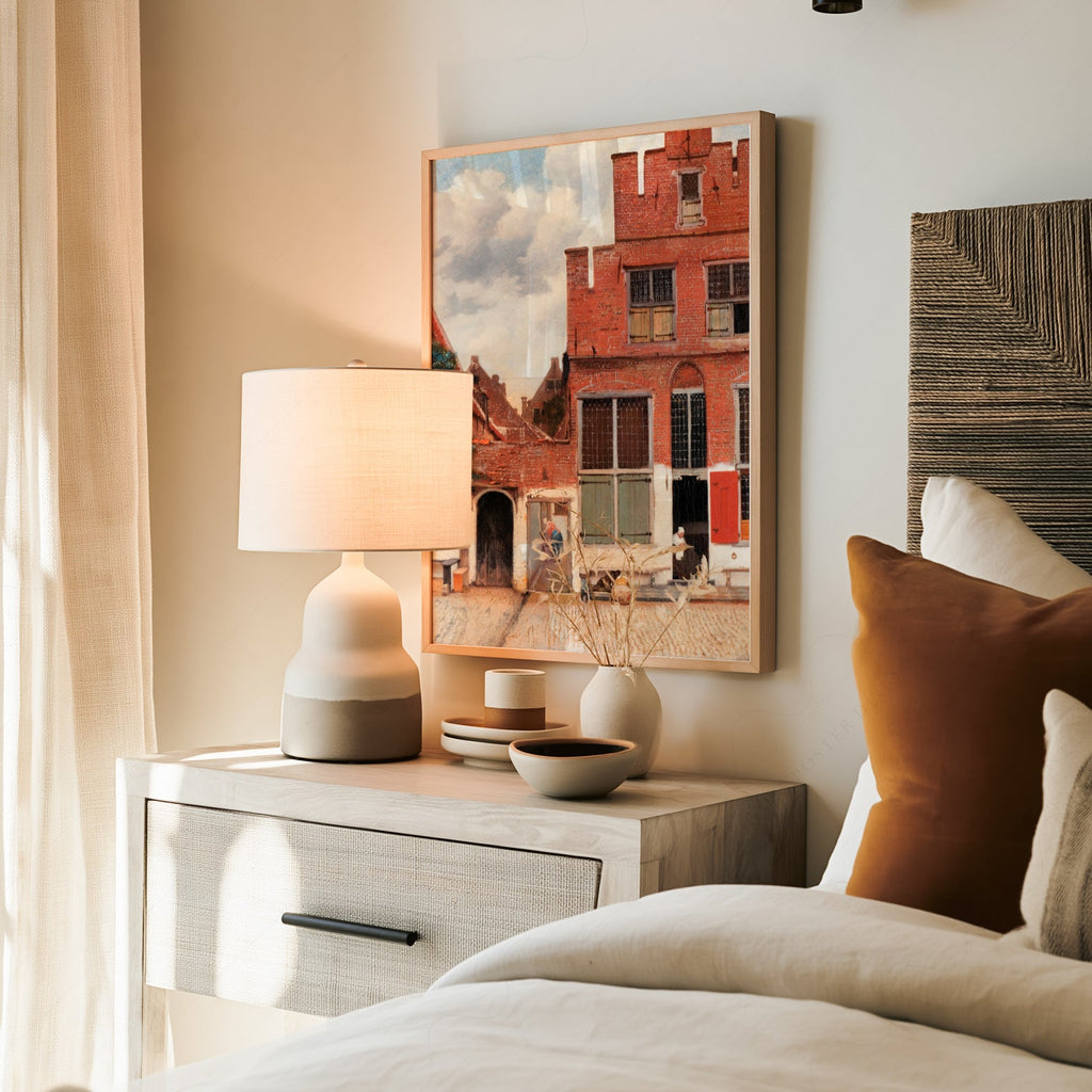 Johannes Vermeer The Little Street Art Print – Dutch Golden Age Wall Art