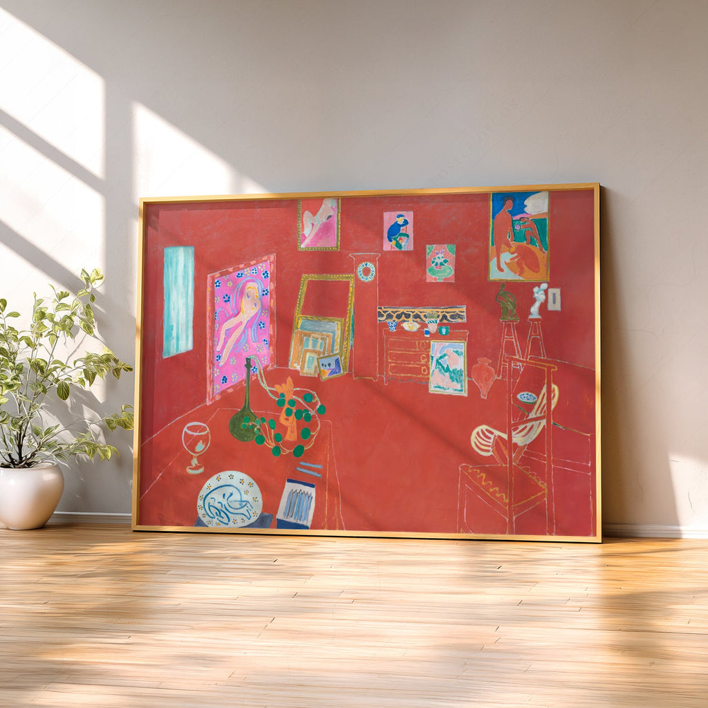 Henri Matisse The Red Studio Art Print – Museum Wall Art Poster