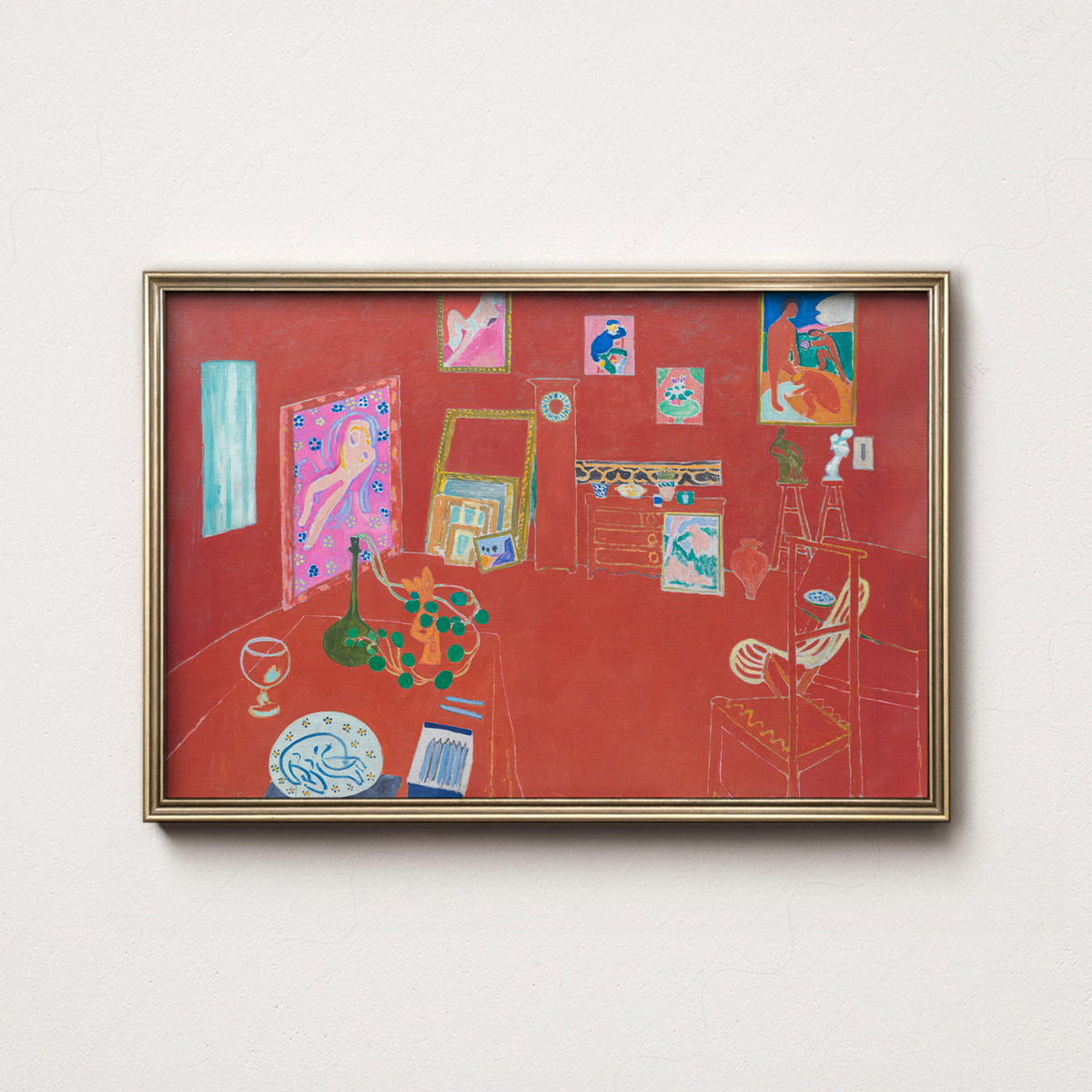 Henri Matisse The Red Studio Art Print – Museum Wall Art Poster
