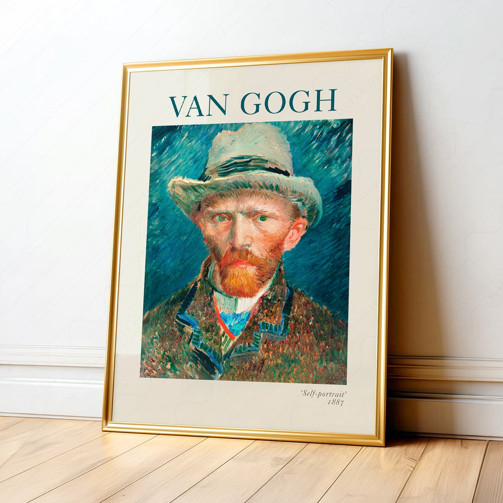 Vincent Van Gogh Self-Portrait 1887 Art Print – Famous Painting Decor