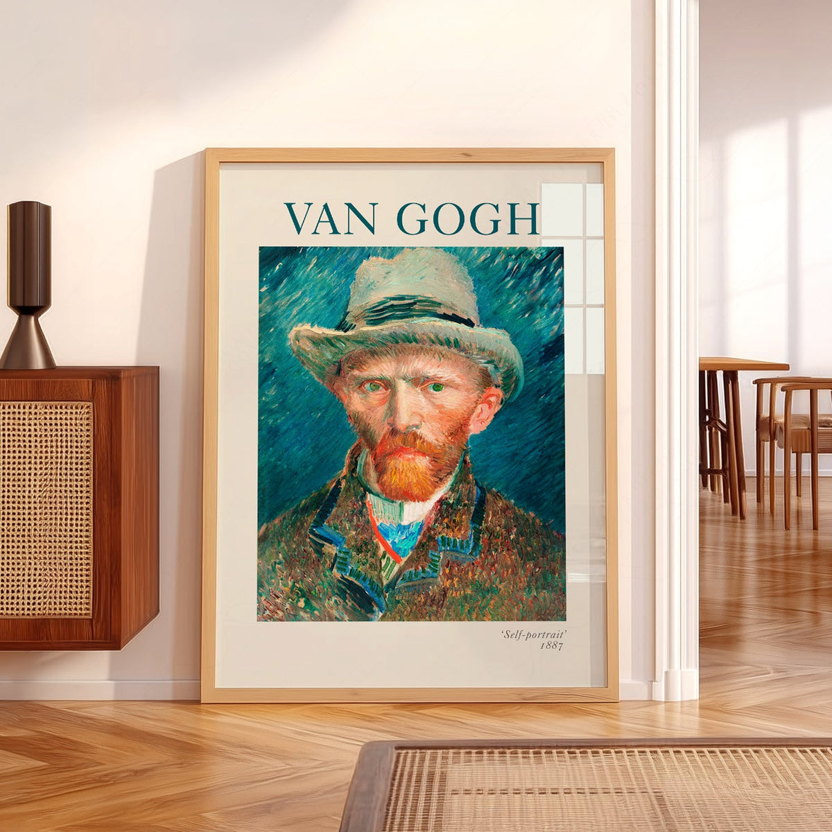 Vincent Van Gogh Self-Portrait 1887 Art Print – Famous Painting Decor
