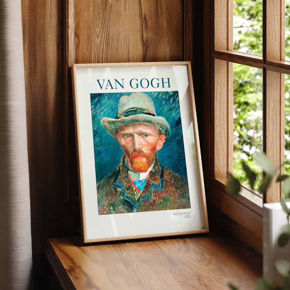Vincent Van Gogh Self-Portrait 1887 Art Print – Famous Painting Decor