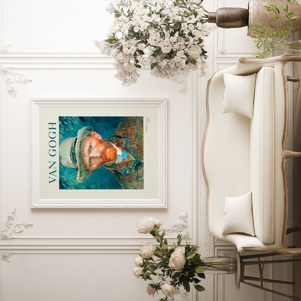 Vincent Van Gogh Self-Portrait 1887 Art Print – Famous Painting Decor