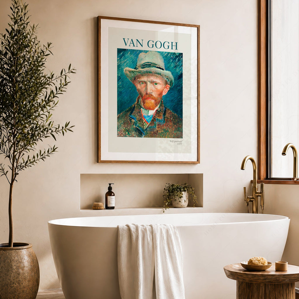 Vincent Van Gogh Self-Portrait 1887 Art Print – Famous Painting Decor