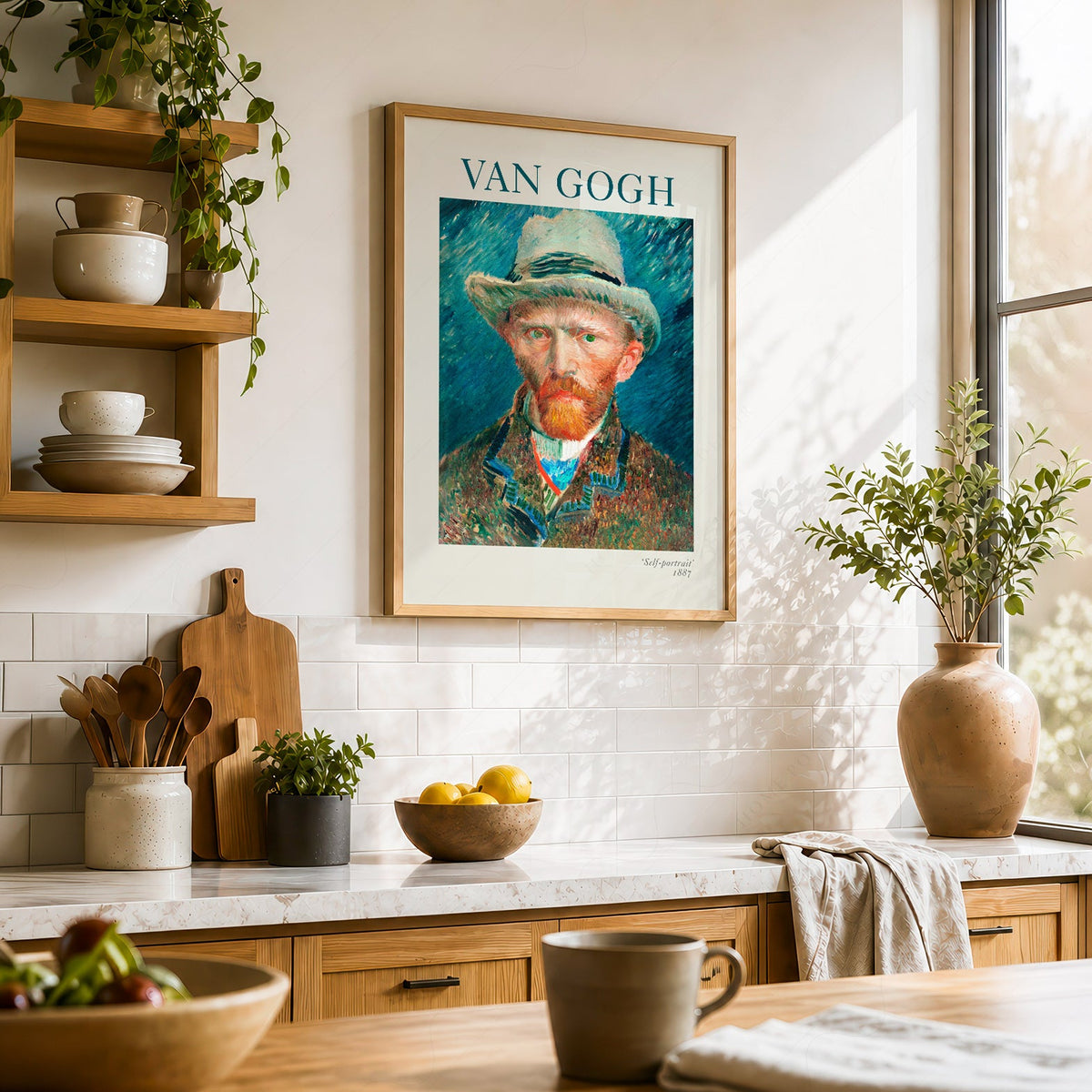 Vincent Van Gogh Self-Portrait 1887 Art Print – Famous Painting Decor