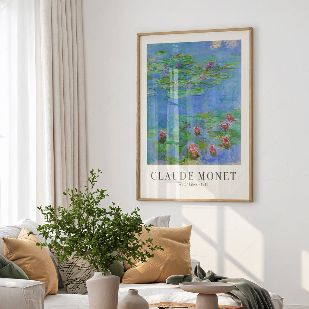 Claude Monet Water Lilies 1906 Art Print – Classic Wall Decor Poster