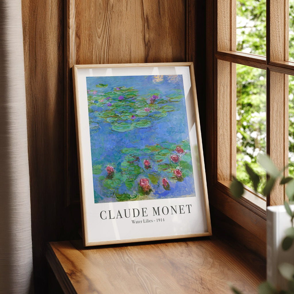 Claude Monet Water Lilies 1906 Art Print – Classic Wall Decor Poster