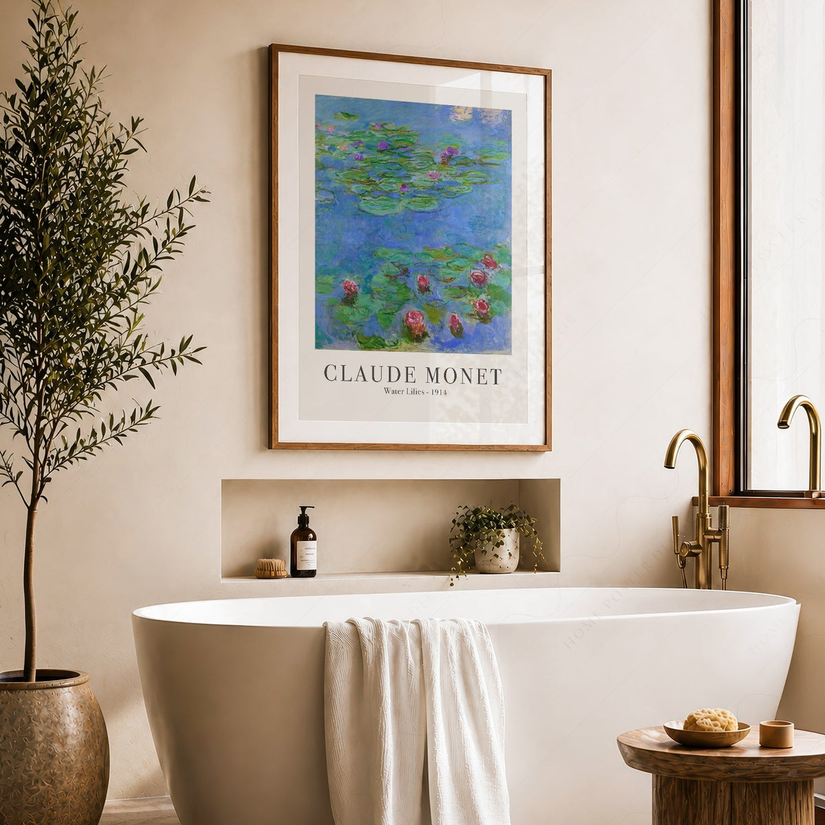 Claude Monet Water Lilies 1906 Art Print – Classic Wall Decor Poster