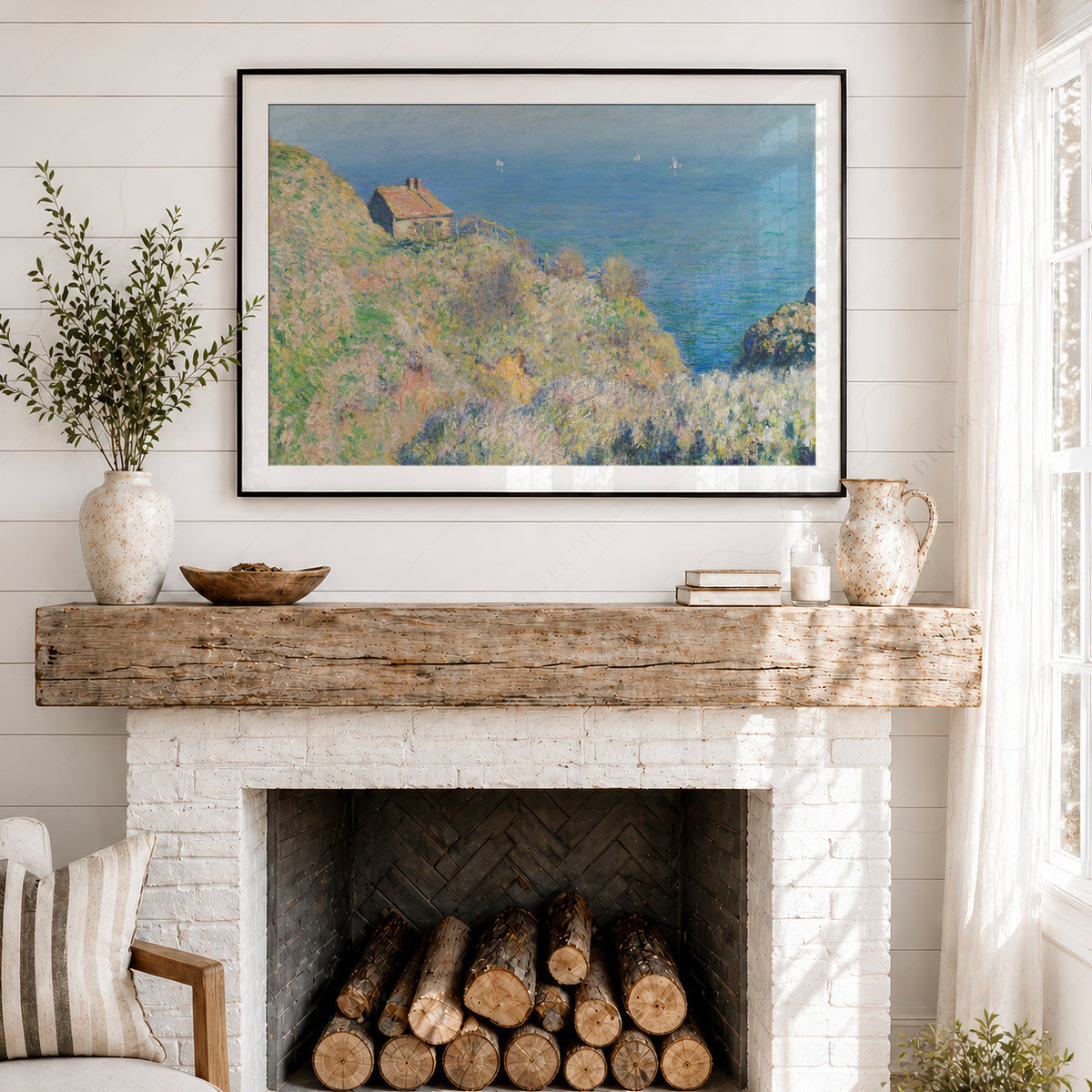 Claude Monet La Maison du Pêcheur Varengeville Print – Impressionist Wall Art