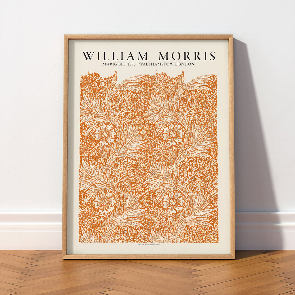 William Morris Marigold 1875 Art Print – Arts and Crafts Wall Decor