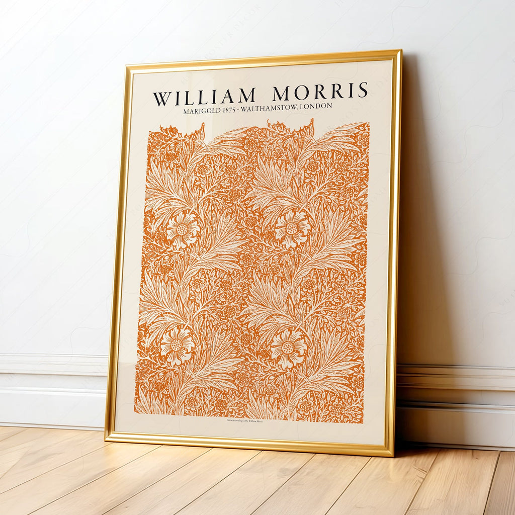 William Morris Marigold 1875 Art Print – Arts and Crafts Wall Decor