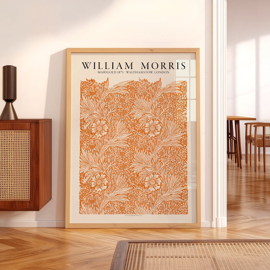 William Morris Marigold 1875 Art Print – Arts and Crafts Wall Decor