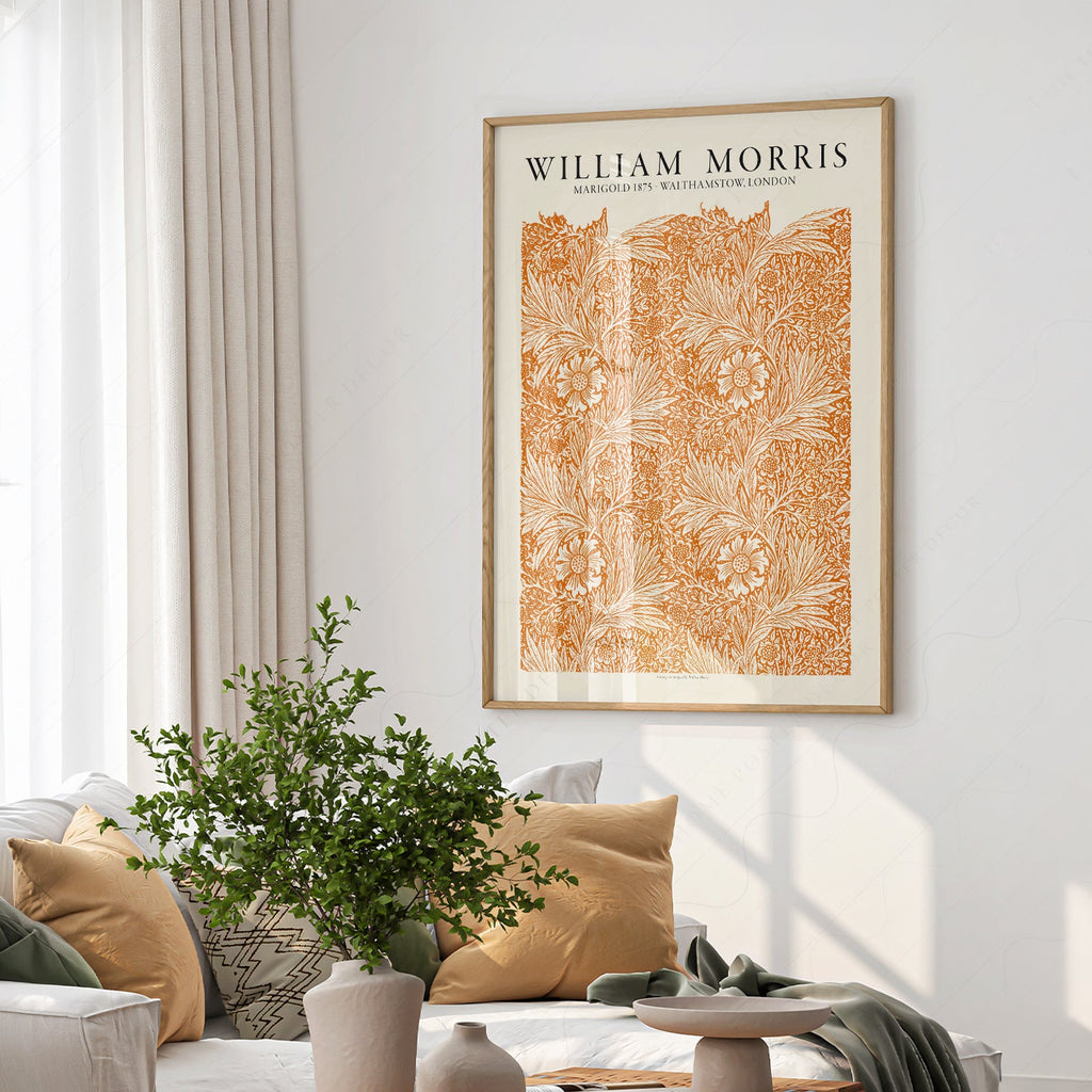 William Morris Marigold 1875 Art Print – Arts and Crafts Wall Decor