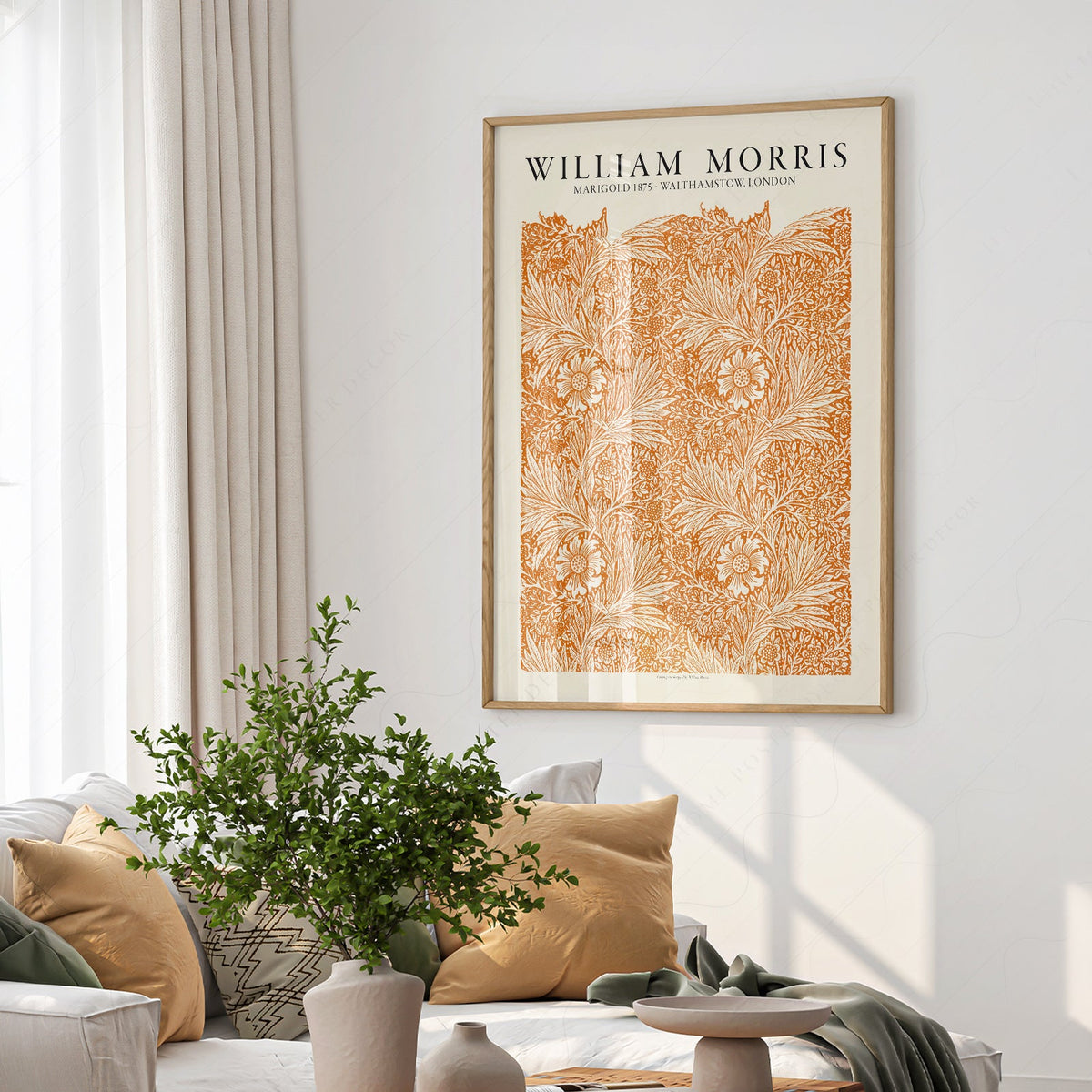 William Morris Marigold 1875 Art Print – Arts and Crafts Wall Decor