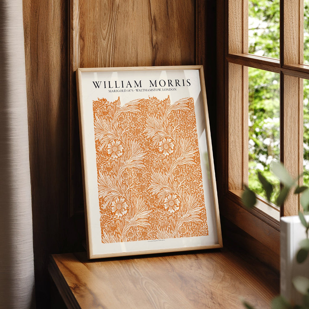 William Morris Marigold 1875 Art Print – Arts and Crafts Wall Decor