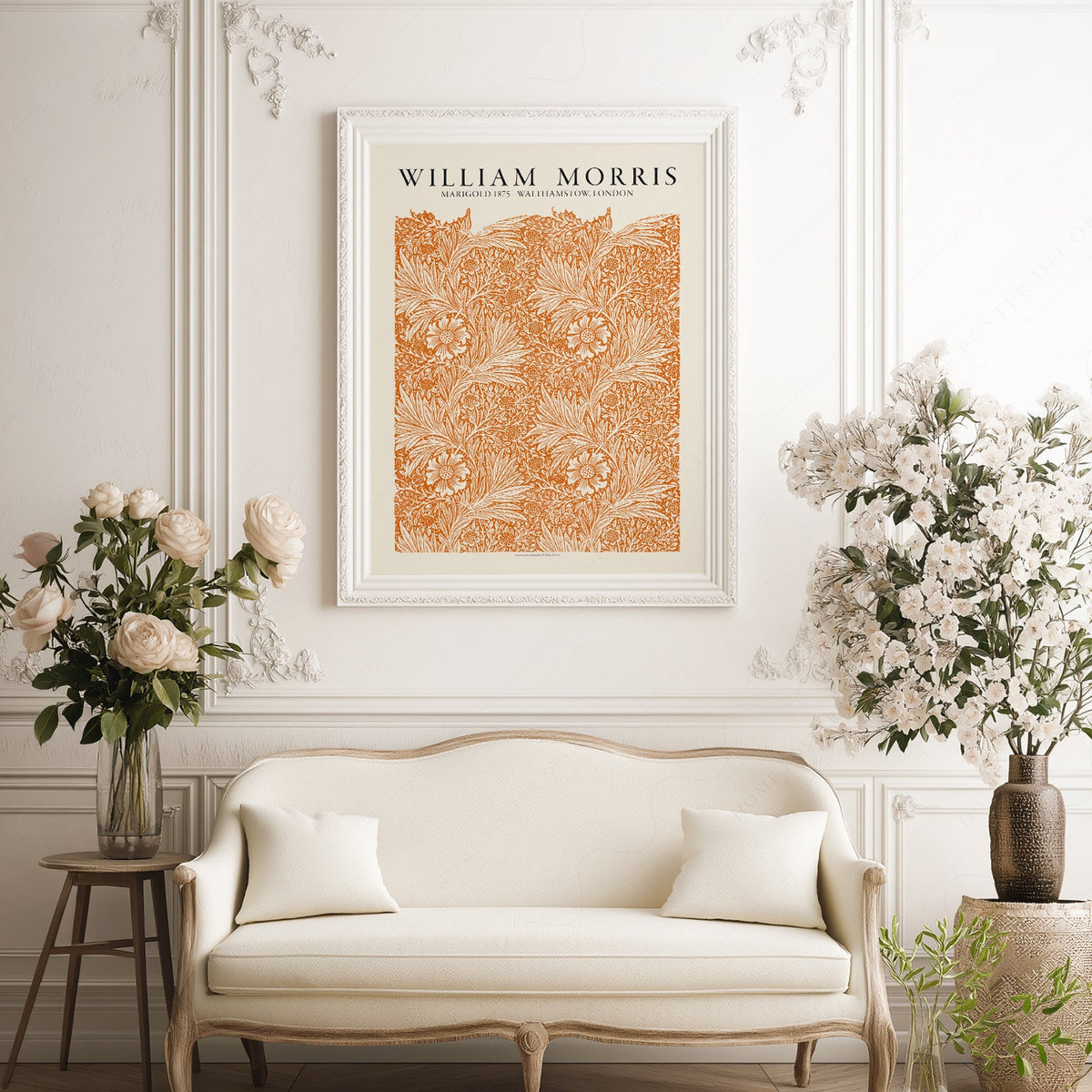 William Morris Marigold 1875 Art Print – Arts and Crafts Wall Decor
