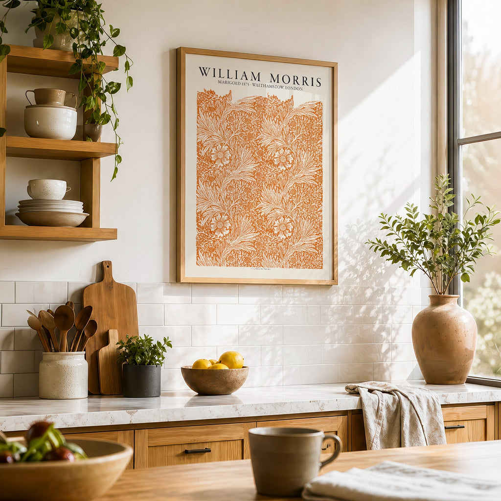 William Morris Marigold 1875 Art Print – Arts and Crafts Wall Decor