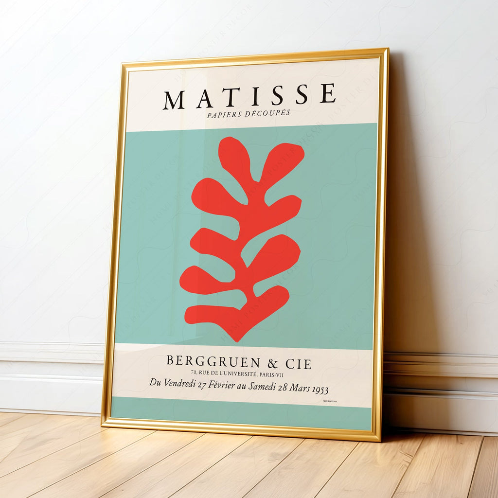 Henri Matisse Papiers Découpés Exhibition Poster – Modern Cut-Out Art