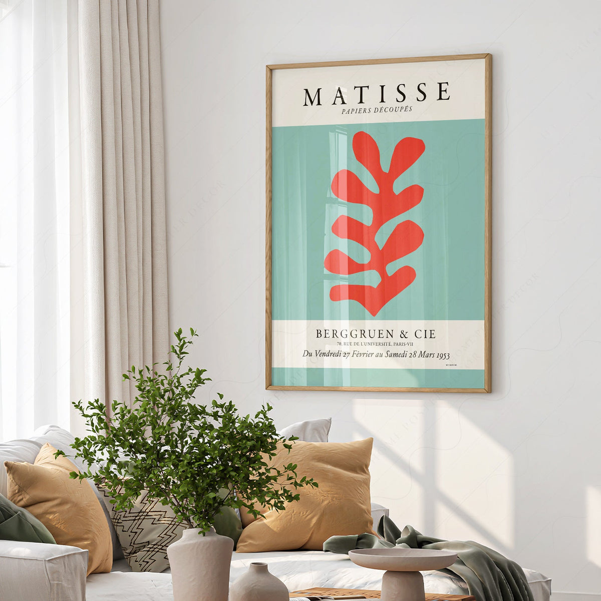 Henri Matisse Papiers Découpés Exhibition Poster – Modern Cut-Out Art
