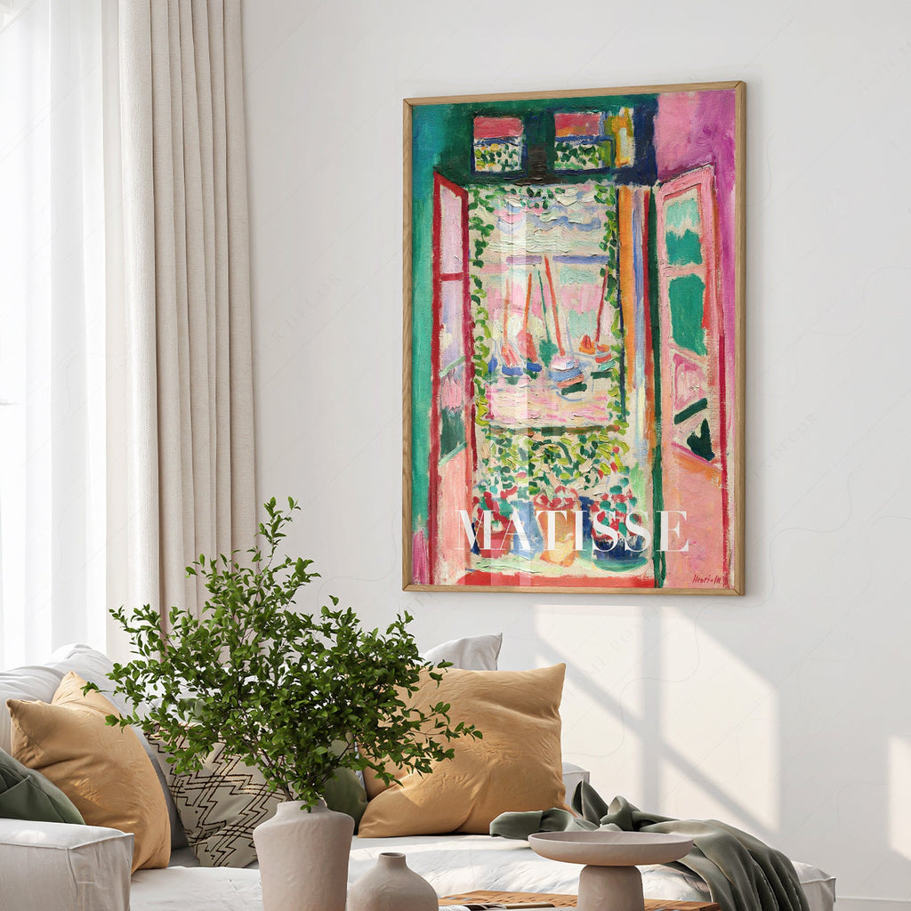 Henri Matisse The Open Window Art Print – Museum Wall Art Poster