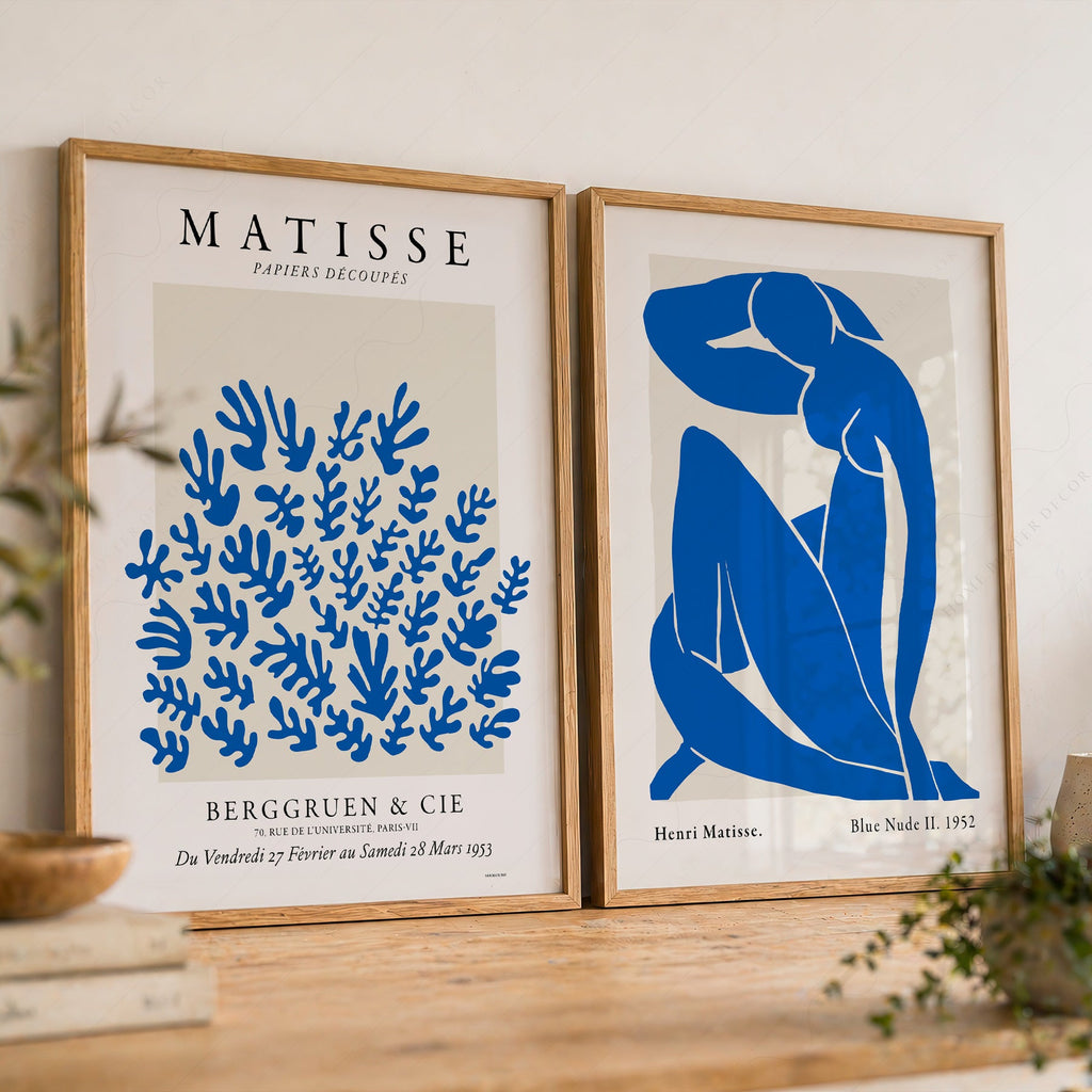 Henri Matisse Blue Nude & Papiers Découpés Print Set – Gallery Wall Art