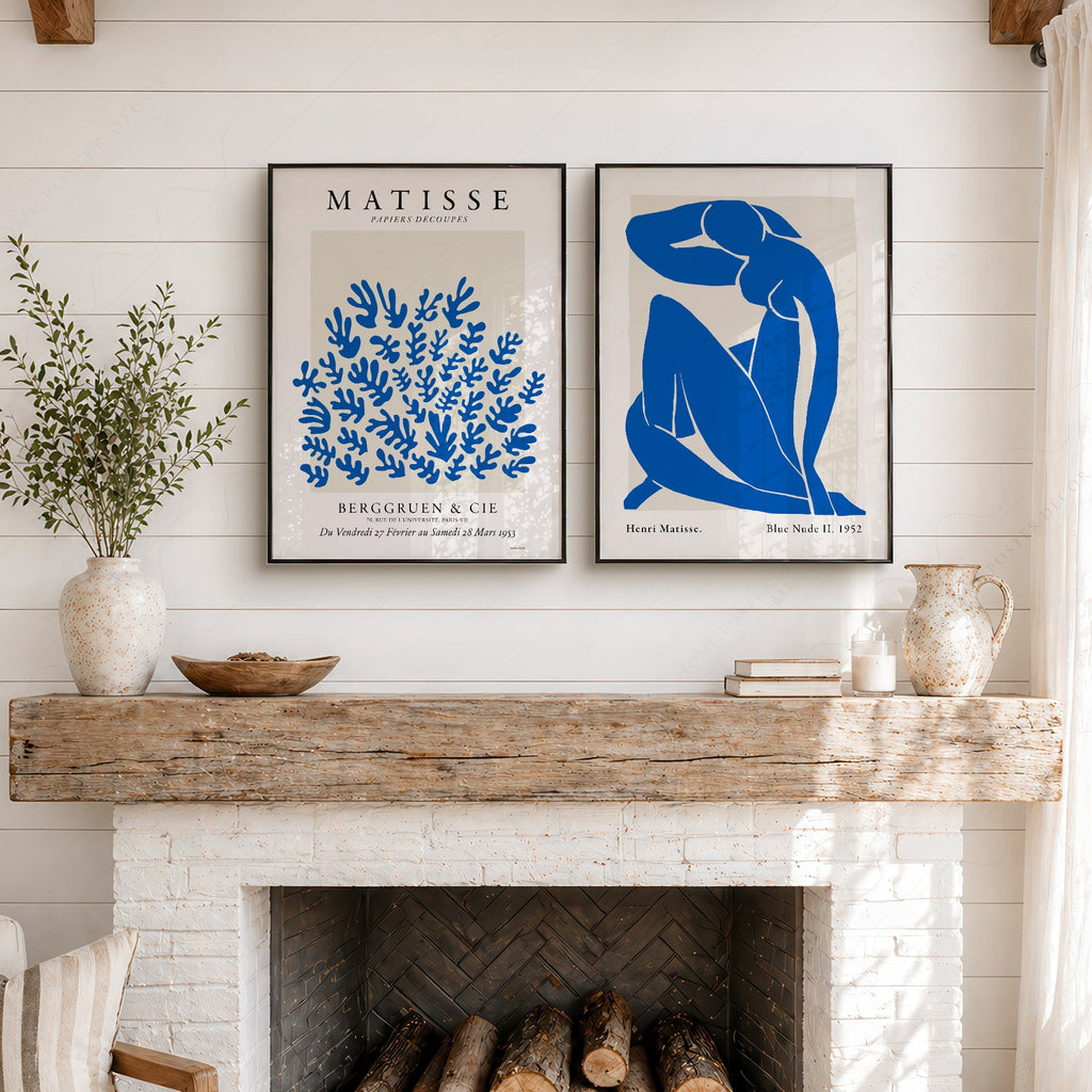 Henri Matisse Blue Nude & Papiers Découpés Print Set – Gallery Wall Art